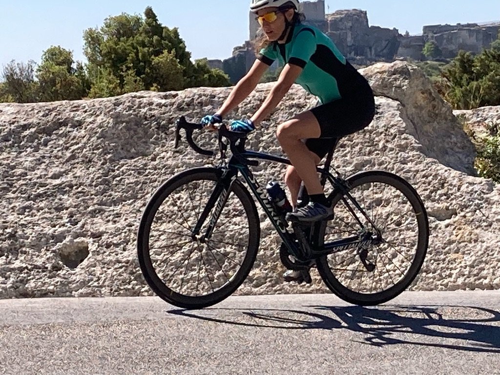 Bénédicte lors d’une sortie à vélo